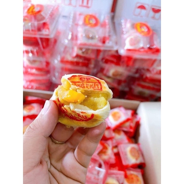 Combo 10 Bánh pía mini Công Phát mix nhân đậu môn trứng muối (bánh ngon dễ ăn không ngán)