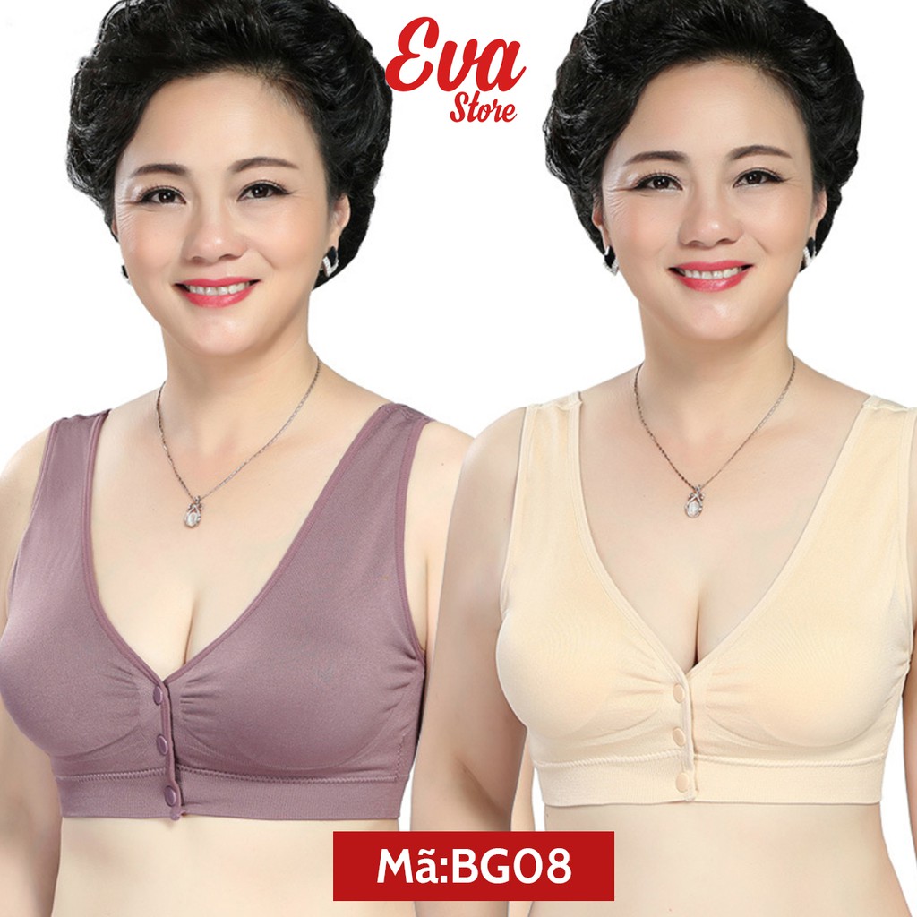 Áo Ngực Trung Niên Khuy Bấm Cotton Xuất Hàn_EVASTORE_BG08 | BigBuy360 - bigbuy360.vn