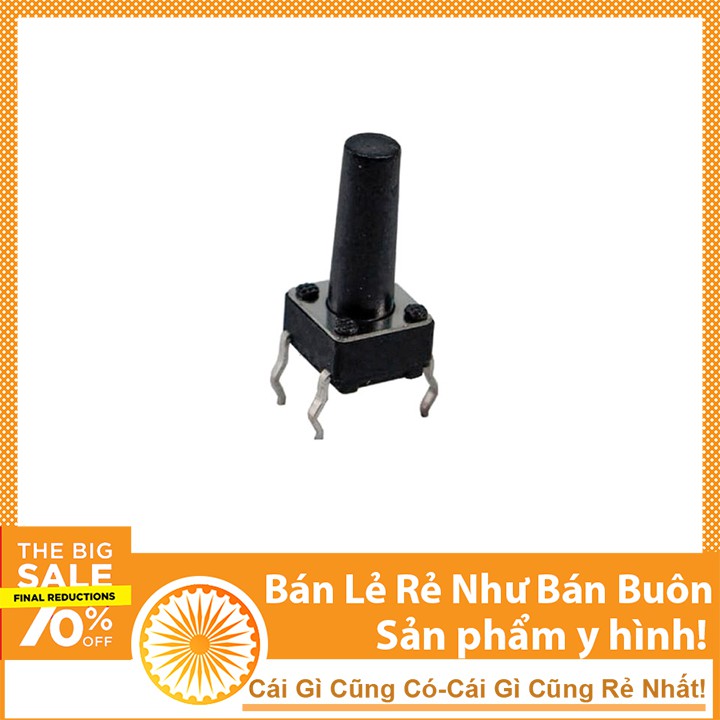 Nút Nhấn 4 Chân 6x6x16mm