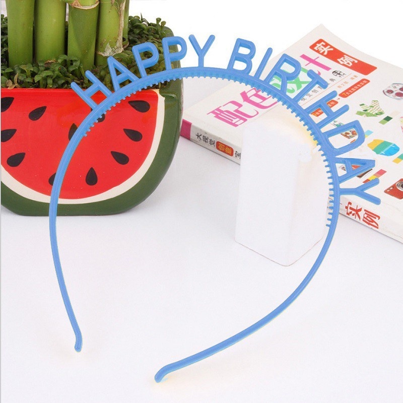 Băng Đô In Chữ Happy birthday Màu Kẹo Dễ Thương Dùng Làm Phụ Kiện Chụp Ảnh Cho Bé Gái