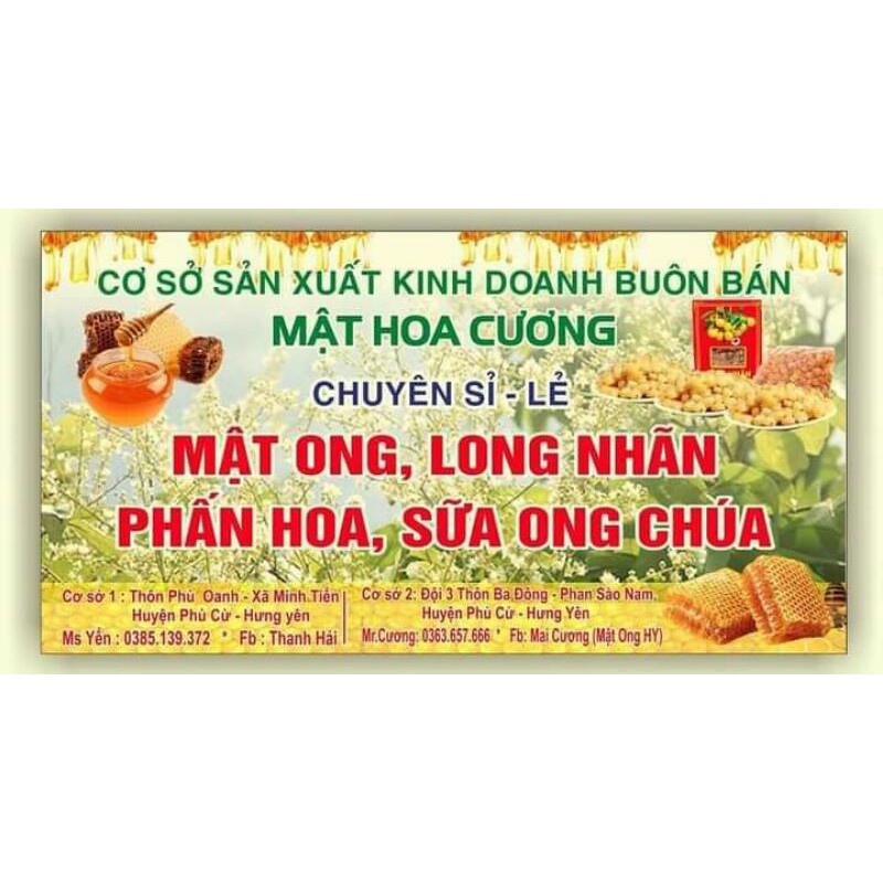 [Mật Ong Nguyên Chất]Mật Ong Nhãn Lồng Hưng Yên Đặc sản Thơm Ngon chuẩn 100% Không Đường