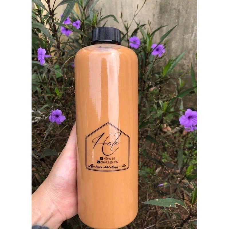 Chai nhựa 1 lít cổ rộng siêu dày, chai đựng trà sữa, mật ông 1000ml tiện lợi