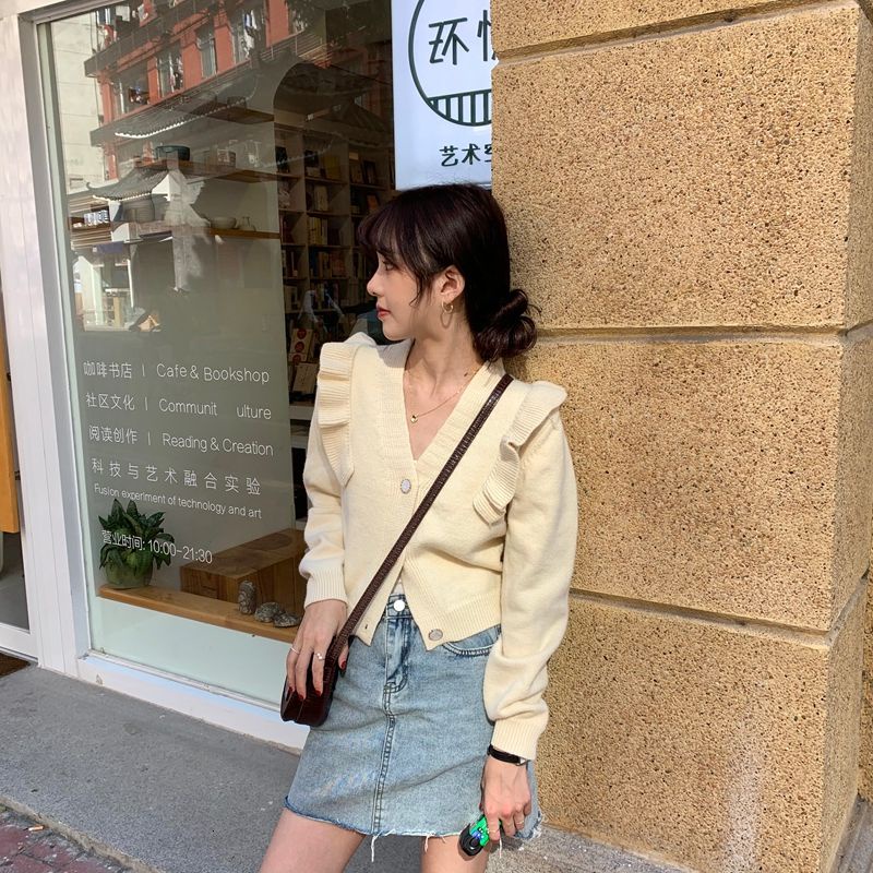 Áo sweater nữ tay dài dáng rộng điệu đà thời trang