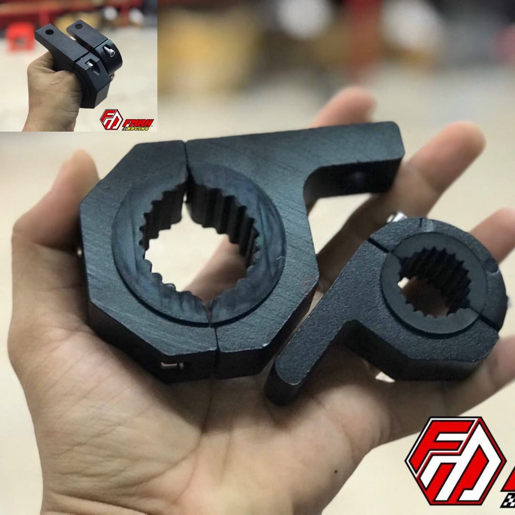Pat kẹp đèn trợ sáng chữ P  25-40mm