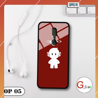 Ốp lưng Oppo F11-lưng kính in logo hãng điện thoại