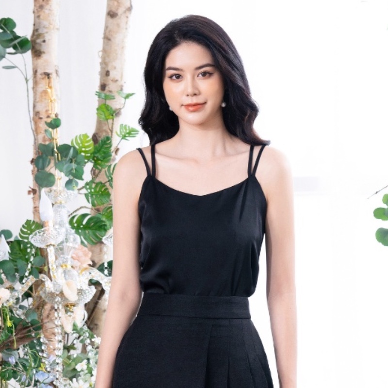 Áo 2 Dây Đan Chéo NK FASHION Phong Cách Thời Trang Quyến Rũ, Sang Chảnh, Vải Lụa Cao Cấp, Mềm Mại NKSM2206001