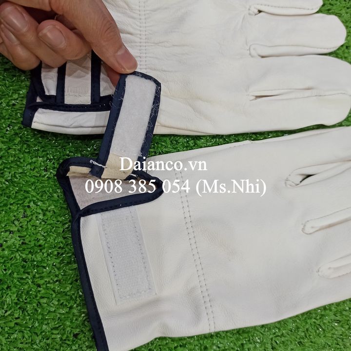 Găng tay da hàn Tig ngắn tay miếng dán tiện lợi- Hình thật