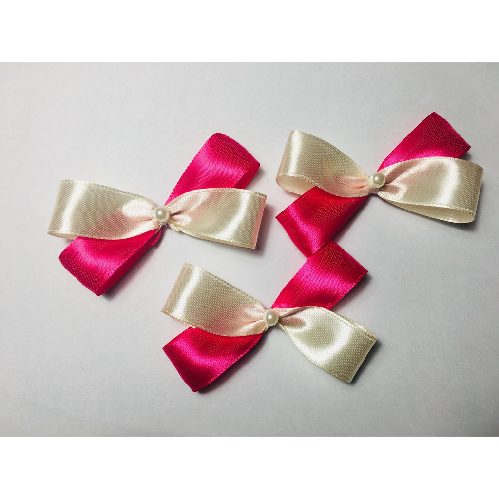 Nơ Trang Trí - Nơ Ruy Băng 7cm - Trang Trí Mũ Áo - Màu pha