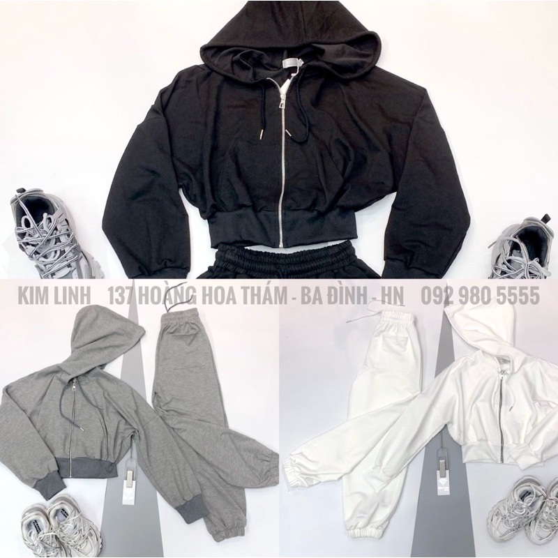 Set Nỉ Trơn Khóa Kéo - Kim Linh Shop