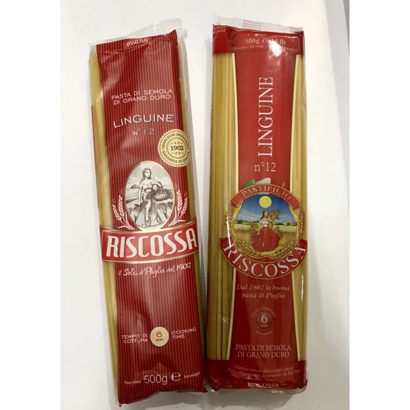Mỳ Ý Linguine số 12 hiệu Riscossa 500g - Nhập khẩu Ý