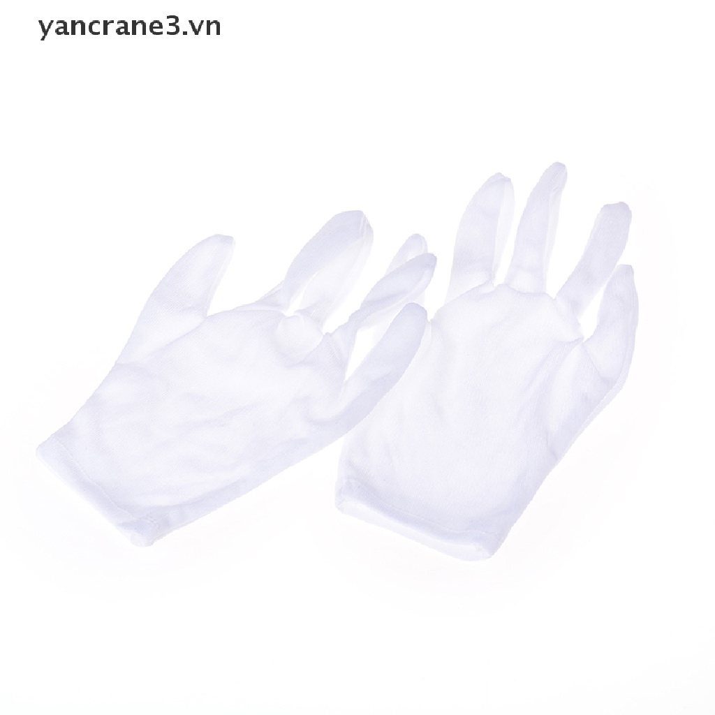 1 Đôi Găng Tay Trắng Bằng Cotton Hóa Trang Halloween yancrane3.vn