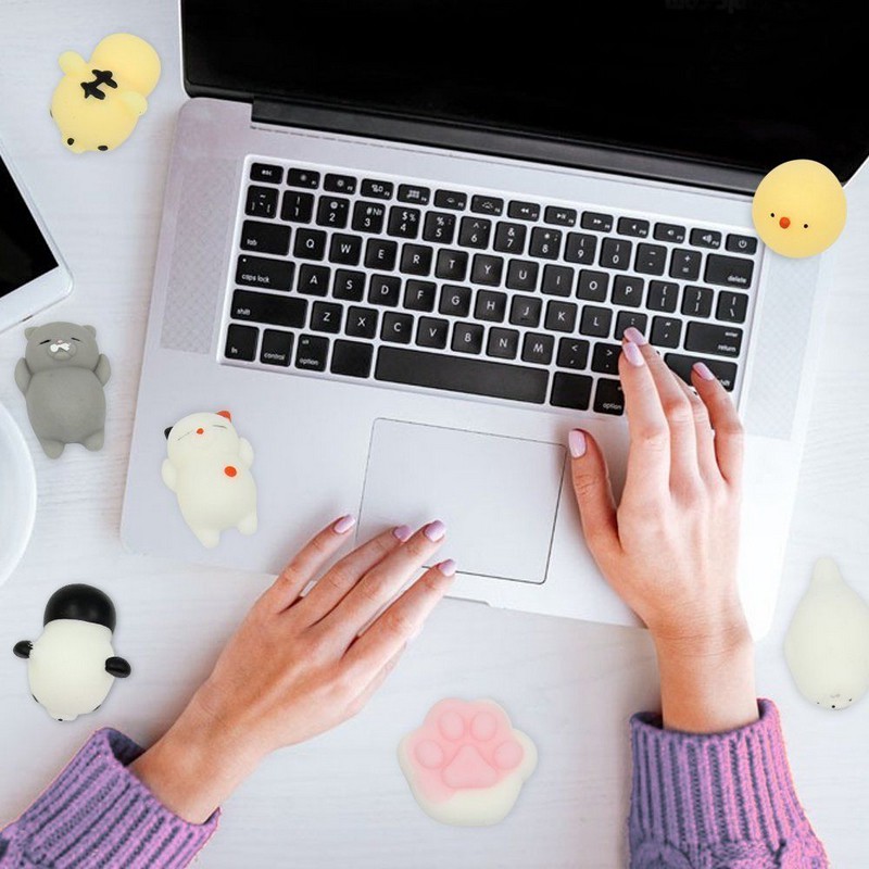 Đồ chơi bóp nén đàn hồi giải tỏa căng thẳng thiết kế động vật hoạt hình nhiều mẫu tùy chọn