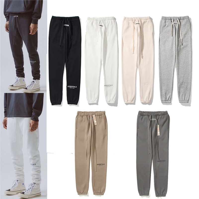 Quần Thể Thao Từ Cotton Dây Rút Thêu Họa Tiết Phản Quang Cá Tính Cho Nam Nữ