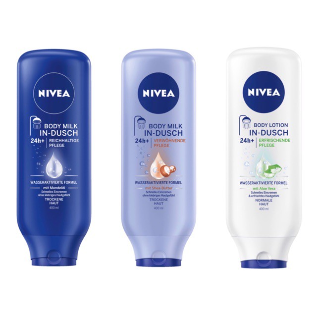 Kem xả dưỡng thể Nivea body 400ml- Hàng Đức