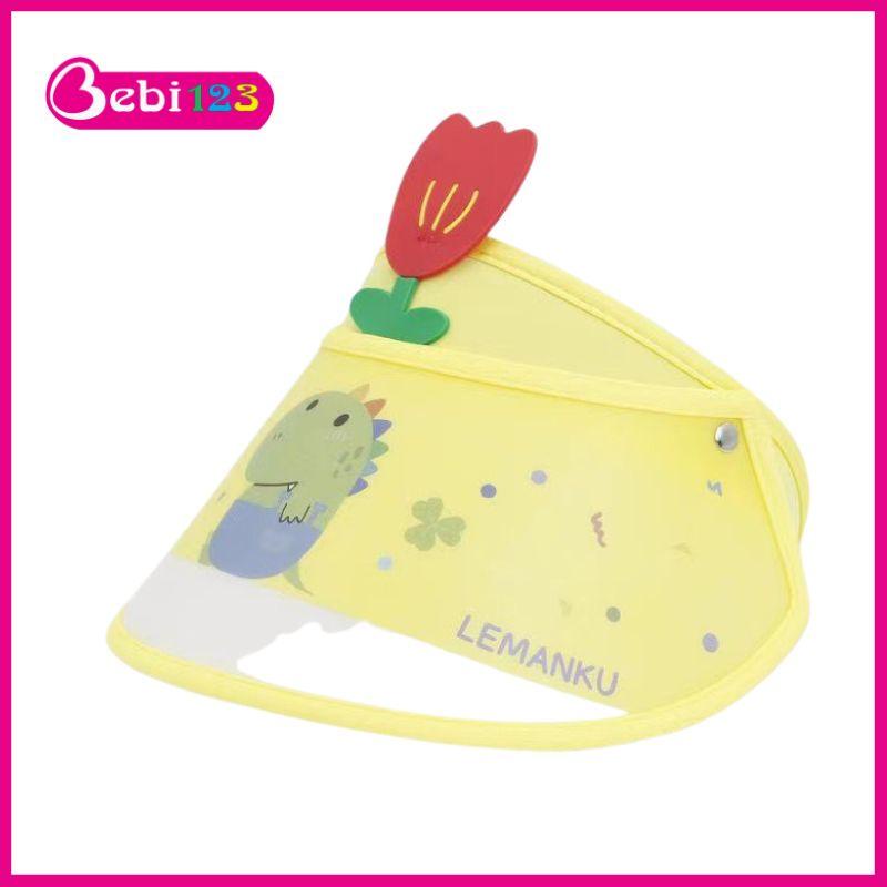 Nón nửa đầu du lịch, mũ đi biển hình thú siêu yêu cho bé