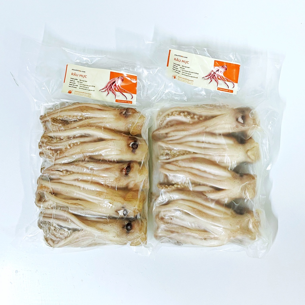 Râu Mực Nang Size Bự Giòn Sạch - Siêu Thị Lẩu &amp; Đồ Nướng