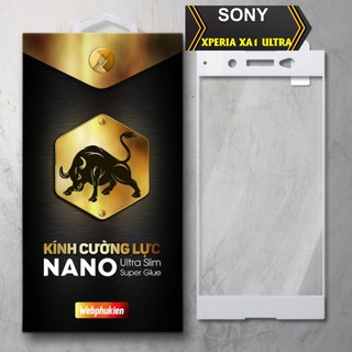 Kính cường lực cho SONY XPERIA XA1 ULTRA (TRẮNG) hiệu webphukien
