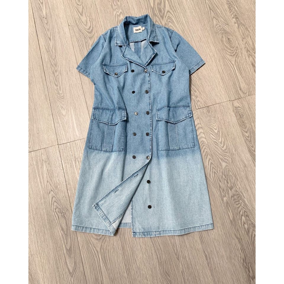 Đầm jean được xử lý Ombre độc lạ size S M L giá 250K