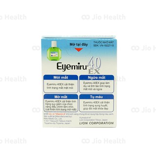 [CHÍNH HÃNG] Eyemiru nhỏ mắt 40EX lọ 15ml