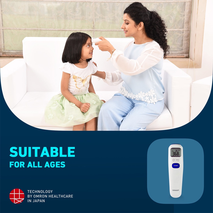 Nhiệt Kế Hồng Ngoại Đo Trán Omron MC720 | Tích Hợp 3 Tính Năng Trong 1 Đo Nhanh 1 Giây