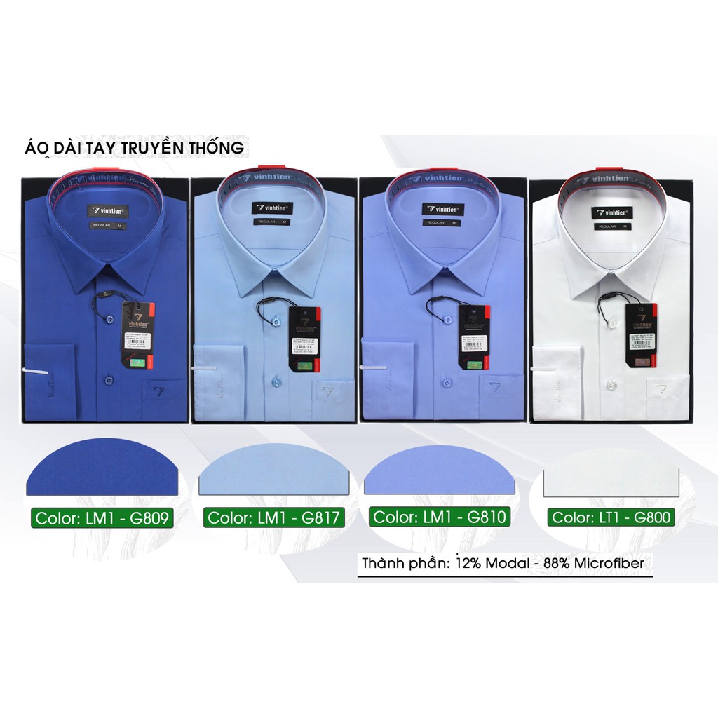 Áo Sơ Mi Dài Tay Classic Vĩnh Tiến AD330