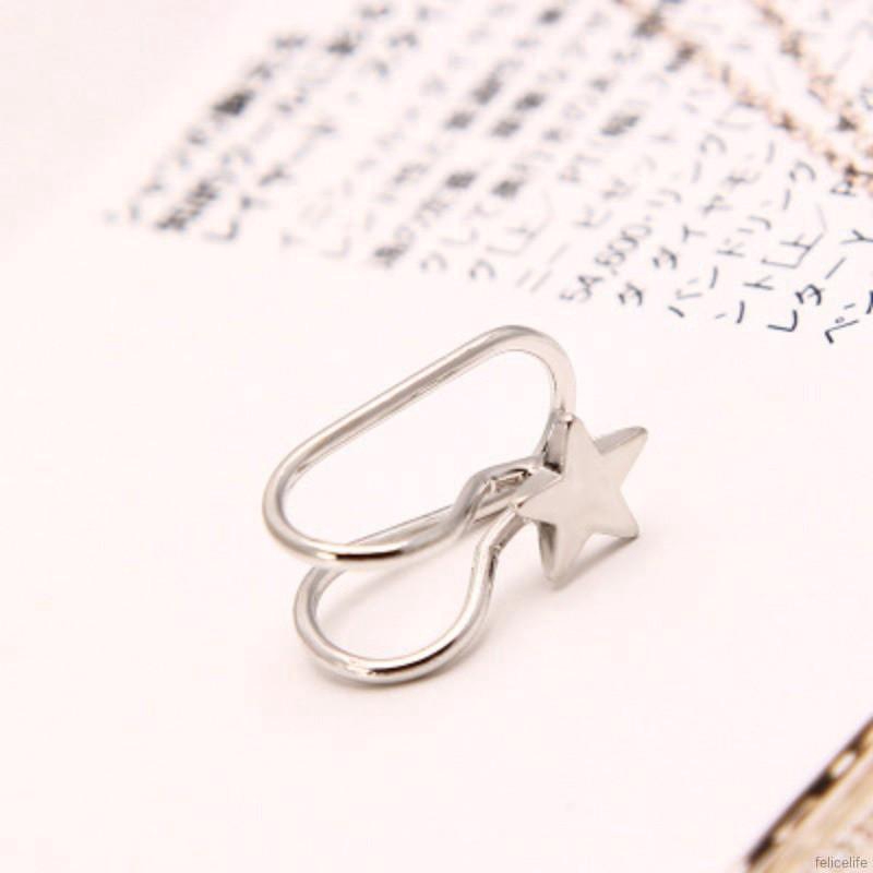 Khuyên tai đeo vành tai hình chữ U đính đá / ngọc trai / kim cương giả thời trang thanh lịch cho nữ