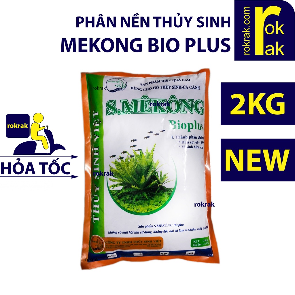 Phân nền thủy sinh S MeKong Bio Plus - bao 2kg