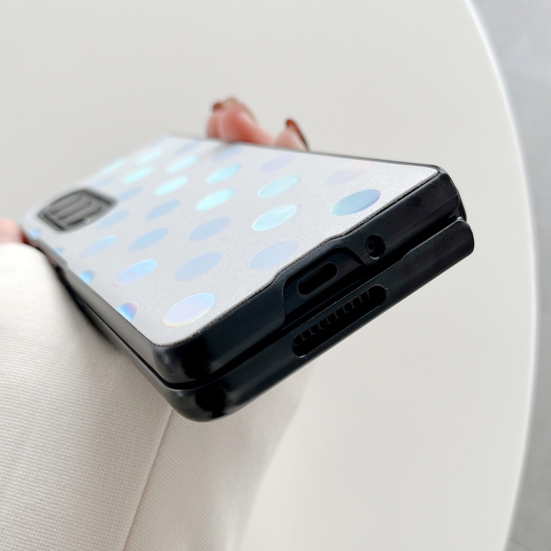 Ốp Điện Thoại Da Gập Chống Sốc Họa Tiết Vân Đá Thời Trang Cho Samsung Galaxy Z Fold 3 5G