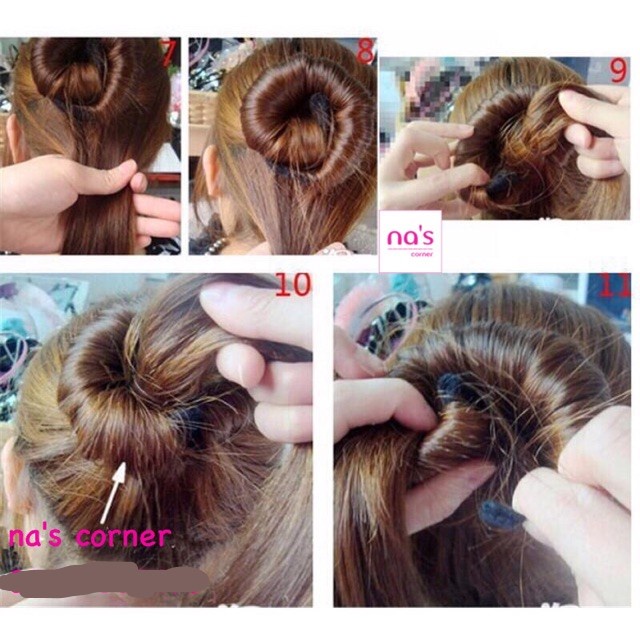 Dụng cụ búi tóc thanh bới tóc củ tỏi đa năng