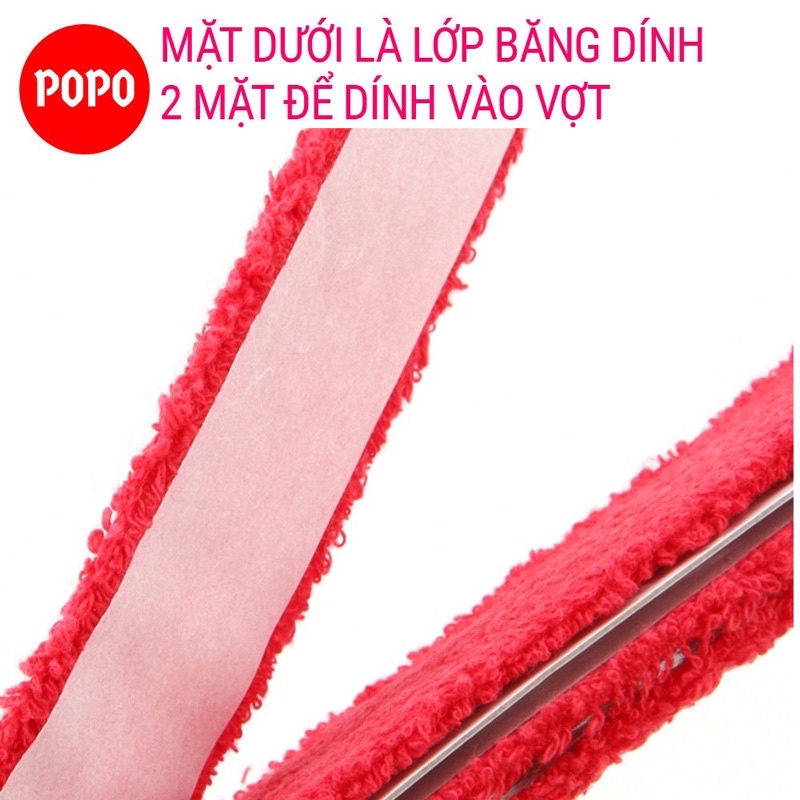 ⚡Quấn cán vải chính hãng popo⚡ mềm mại, thấm mồ hôi tốt, càng chơi càng bám tay rất tiết kiệm