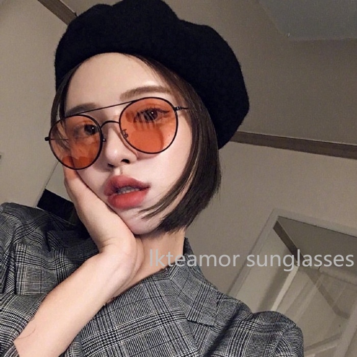 Kính mát gọng kim loại kiểu dáng vintage thời trang cho nữ