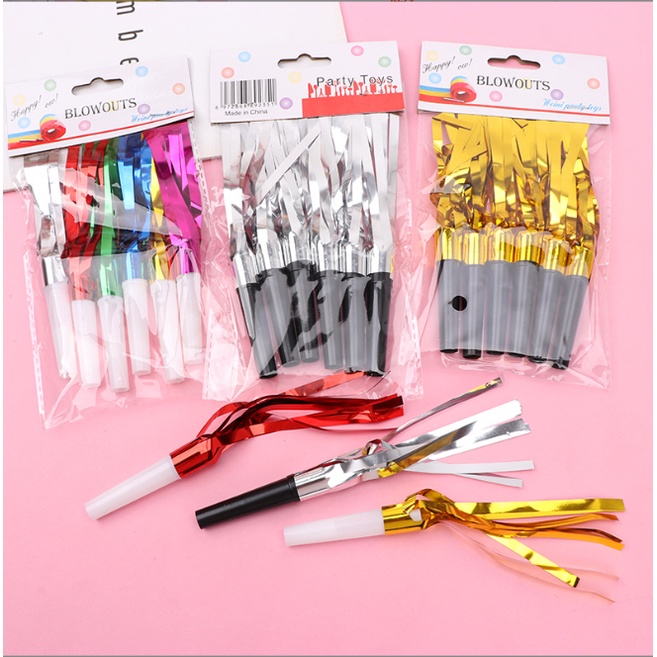 Bộ 6 Cái Đồ Chơi Thổi Kêu Tiệc Sinh Nhật Thú Vị Cho Bé