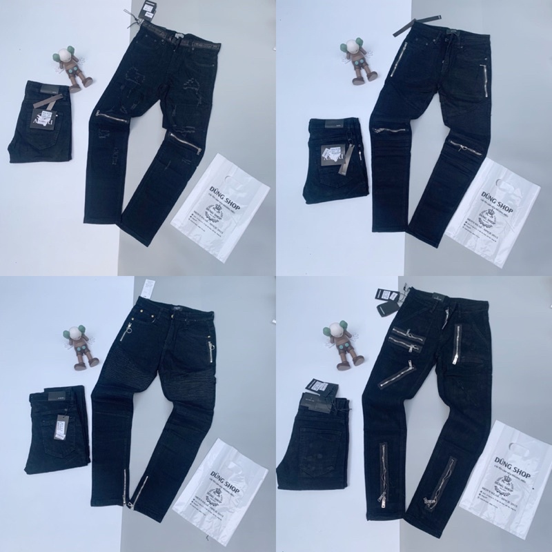 Quần bò DSQ mix khoá - Quần bò AMIRI cực đỉnh