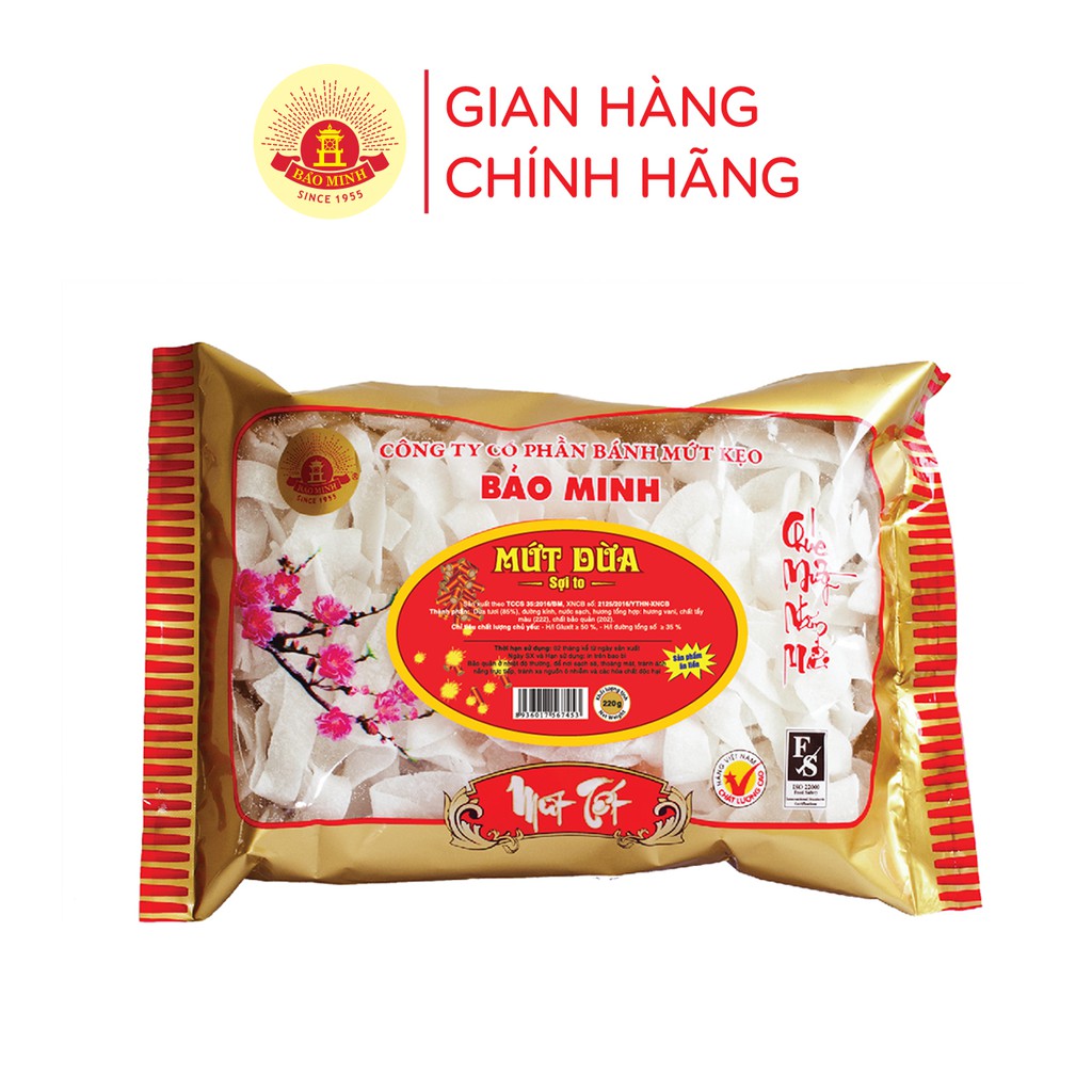 Mứt dừa Bảo Minh 200g đậm vị Tết truyền thống