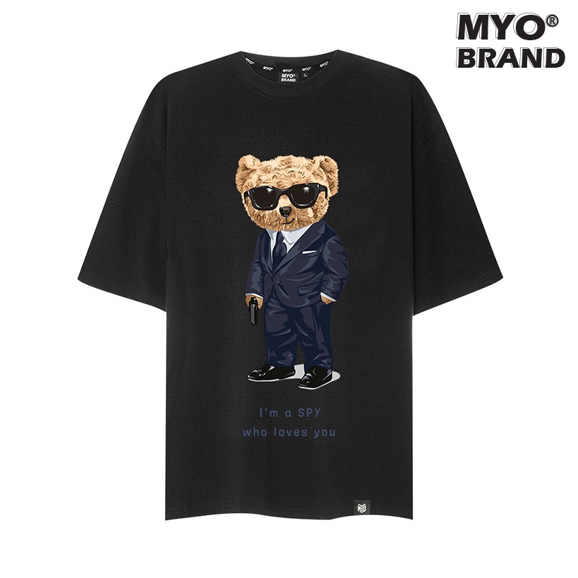 Áo Thun Lạnh MYO Vải Cotton In Hình Teddy Spy 2667