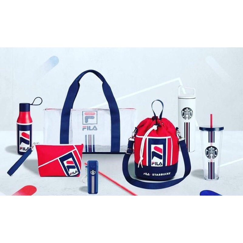 Bộ sưu tập Ly/Bình/túi Starbucks Korea X Fila 13.07(Authentic)