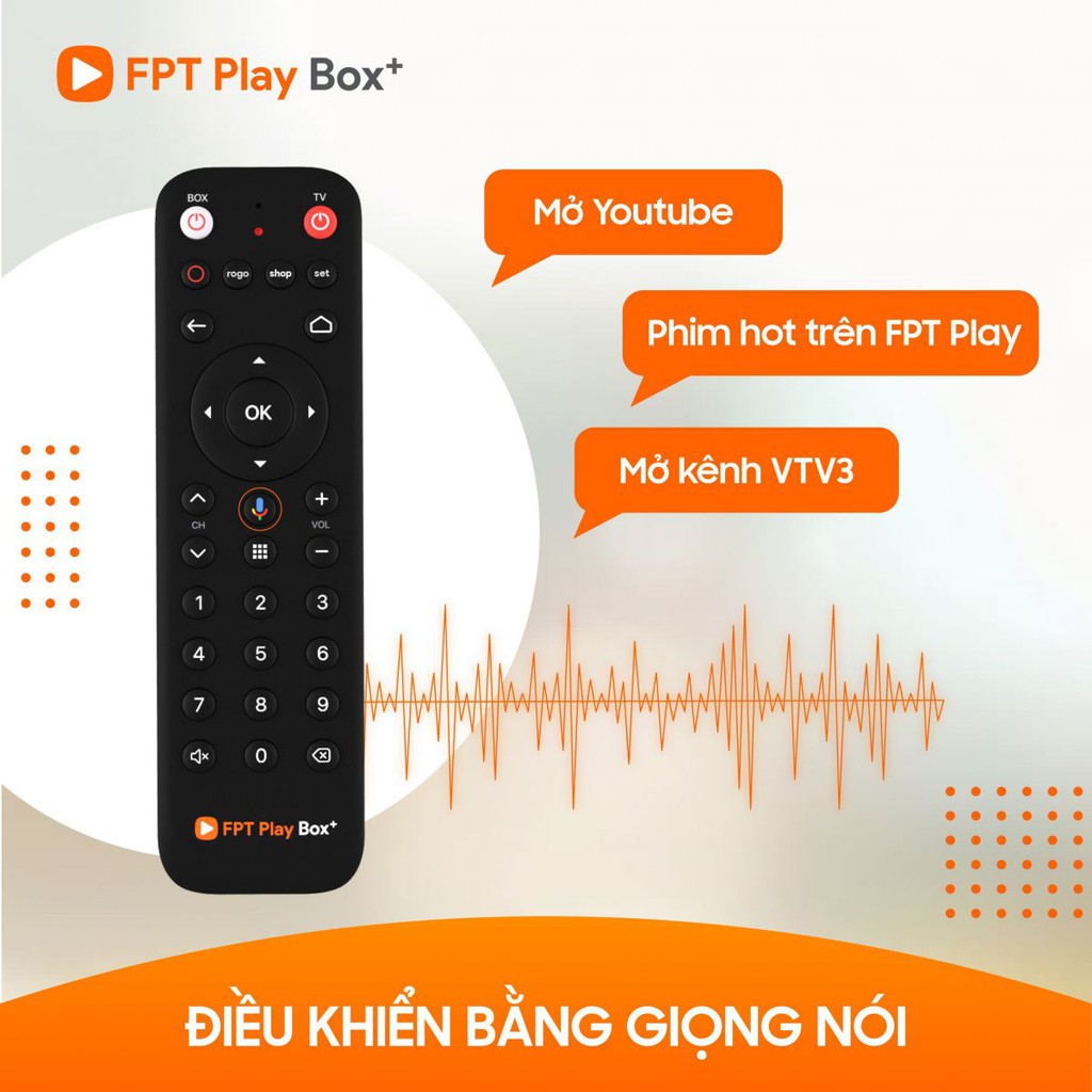 FPT giọng nói - Remote điều khiển FPT Play Box có giọng nói