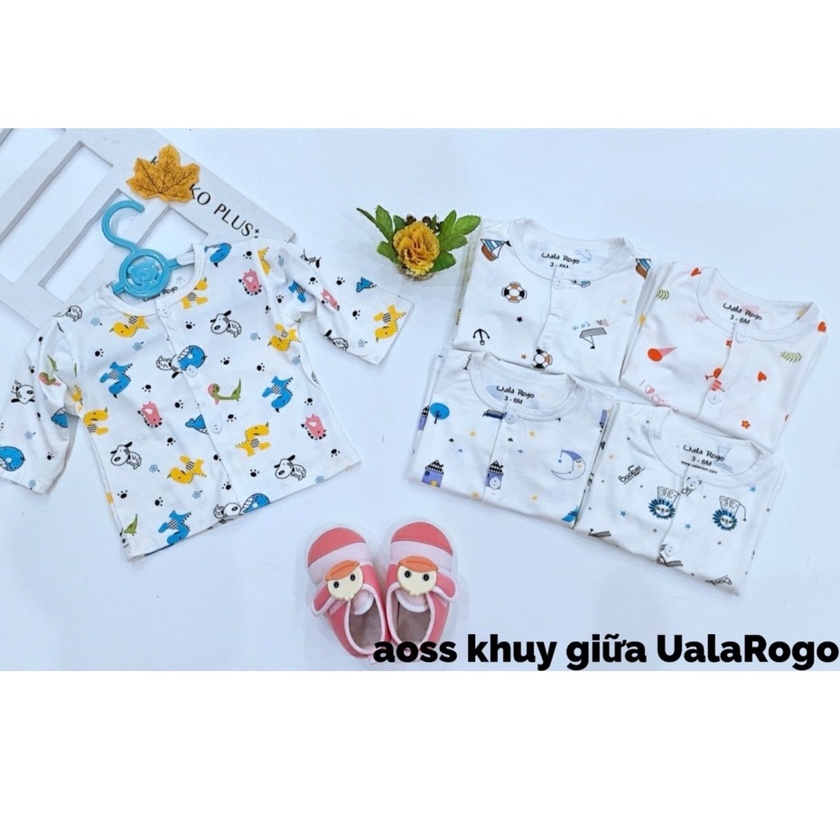 Áo dài tay sơ sinh thun lạnh petttit siêu mềm mịn cho bé