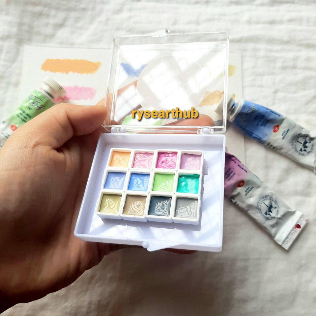 BỘ MÀU NƯỚC WHITE NIGHTS PASTEL 12 MÀU MỚI 0.3-0.5-1ml