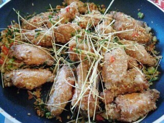 Bột làm gà rang muối, tôm, vịt, cua rang muối
