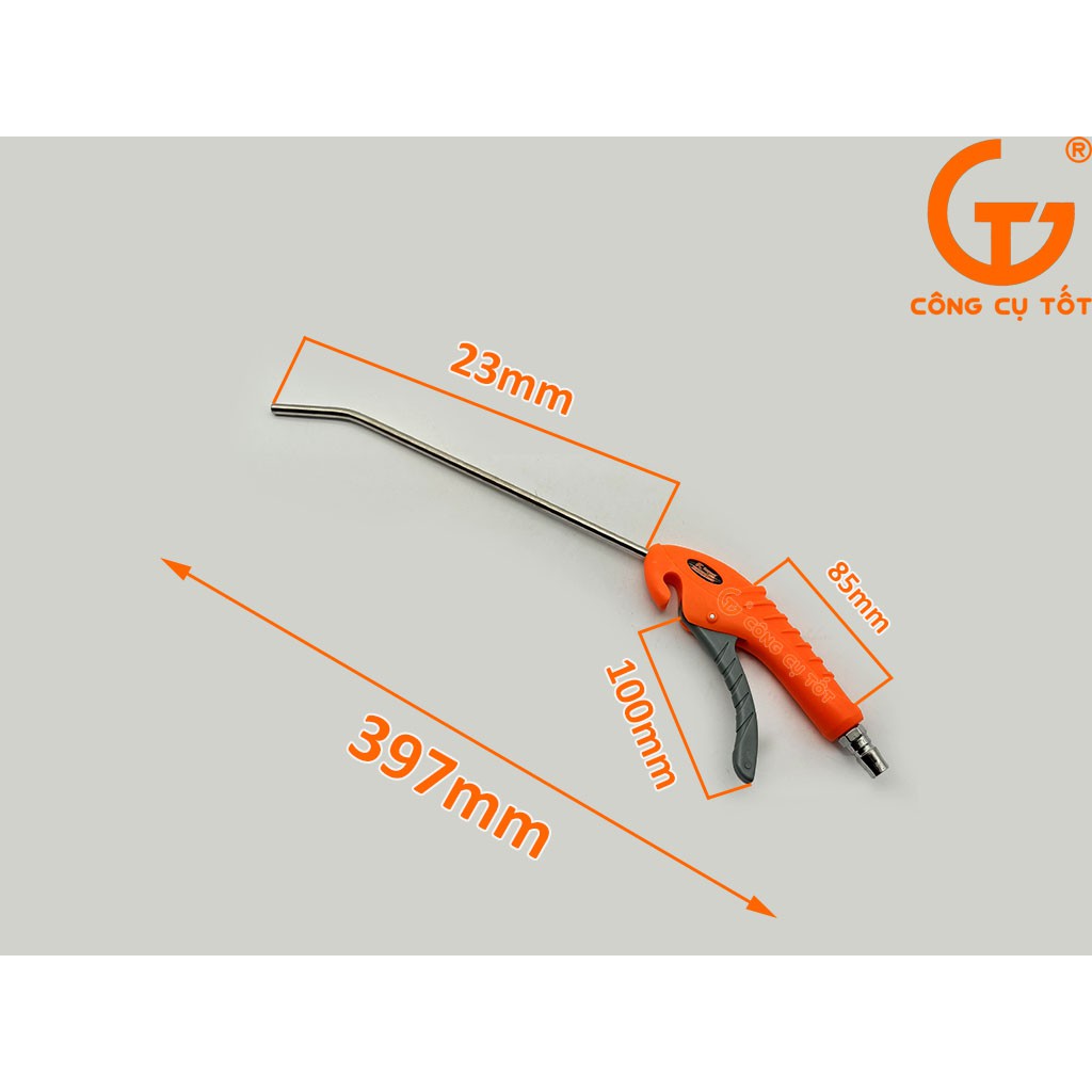 Súng xịt hơi xì khô thân nhựa mỏ dài 23cm Kapusi K1016