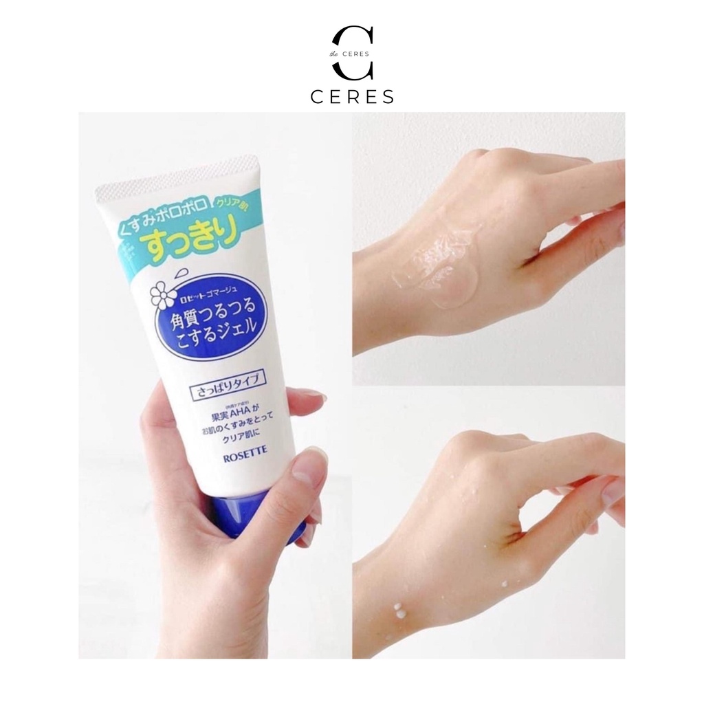 Tẩy Da Chết Mặt Rosette Xanh - Gel Tẩy Tế Bào Chết Gommage Peeling Cho Mọi Loại Da 120gr