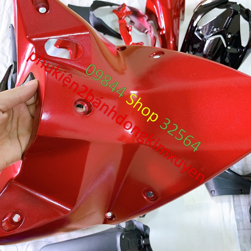 Fuil Dàn áo xe WAVE RSX 2010 MÀU ĐỎ ,nhựa nguyên sinh ABS LOẠI ĐẸP,lắp KHÍT cho xe RS110,S110-RSX 2011