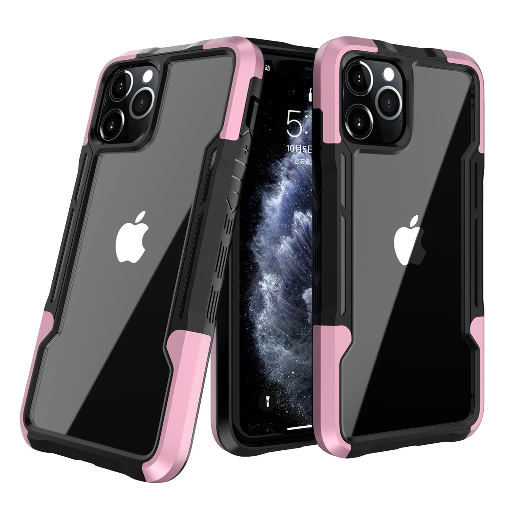 Ốp lưng trong suốt chống sốc cho iphone 12 pro max Iphone 7 Plus IP 8 Plus X Xr Xs Max 11 12 Mini