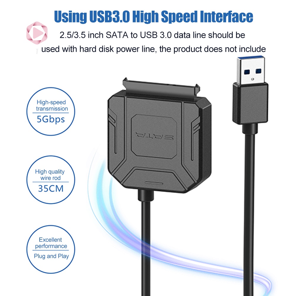 Dây Cáp Chuyển Đổi Ổ Cứng Ssd Hdd Sata Sang Usb 3.0 2.5 / 3.5 Inch | BigBuy360 - bigbuy360.vn