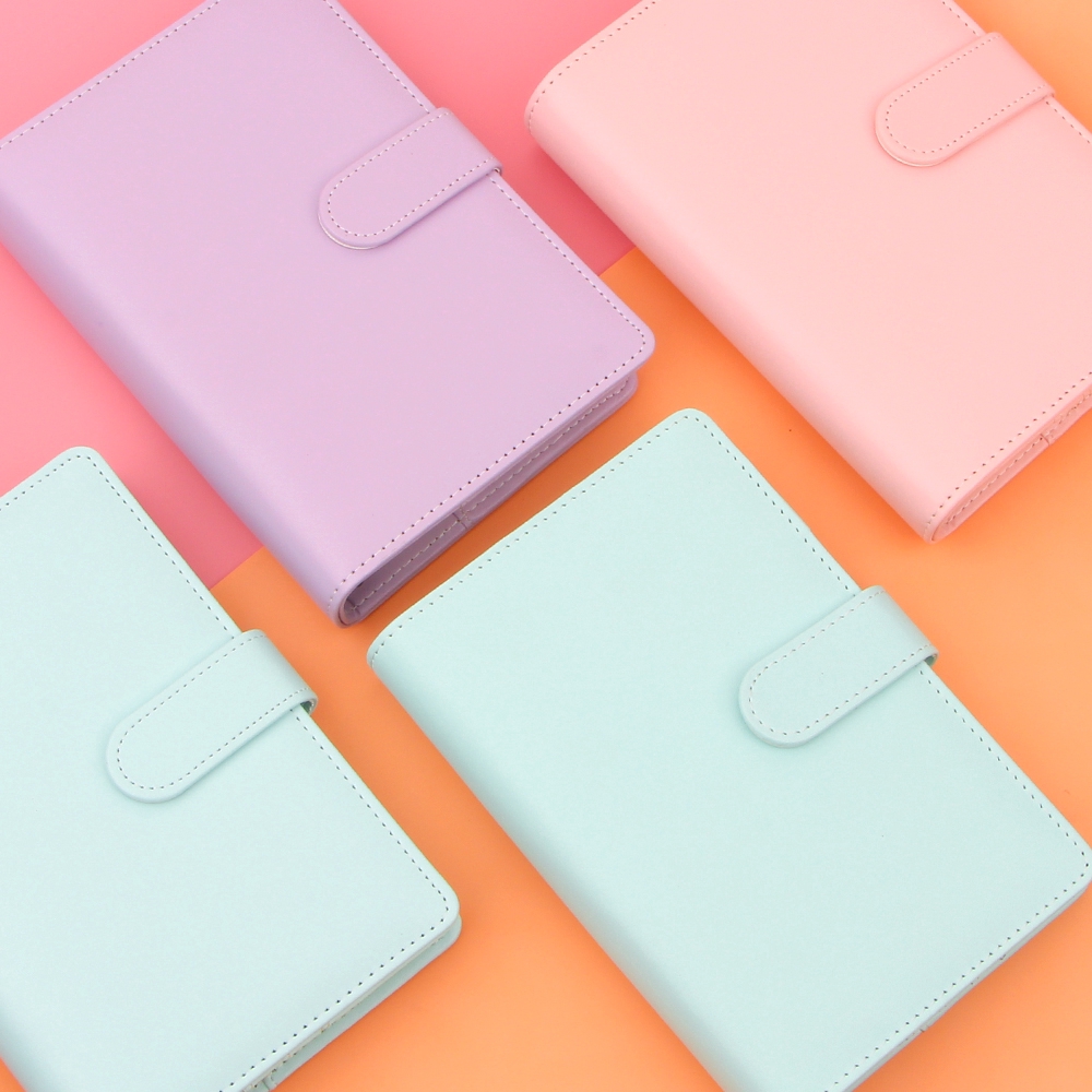 Bìa da sổ tay khổ A5 A6 nhiều màu xinh xắn