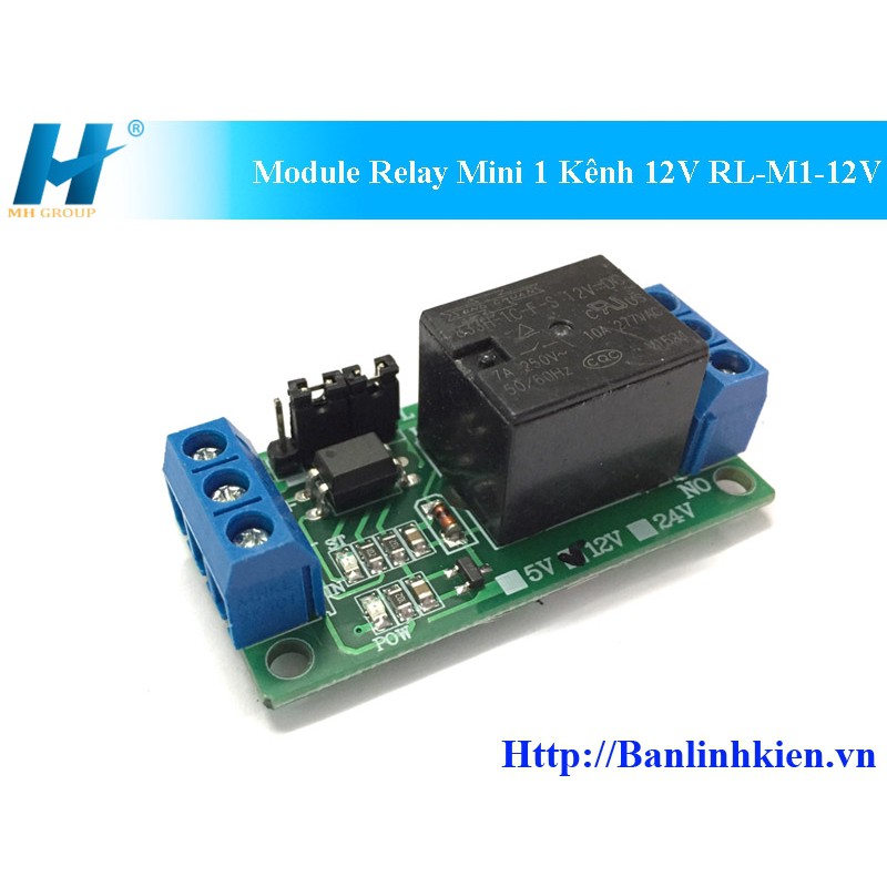 [Mô đun] Module Relay Mini 1 Kênh 12V RL-M1-12V