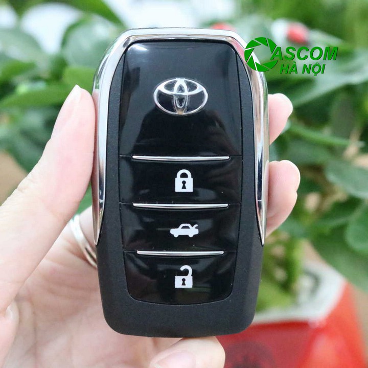 Vỏ khóa Toyota - Vỏ độ chìa khóa ô tô Toyota Yago, Innova, Altis 3 nút mẫu gập sang đời cao