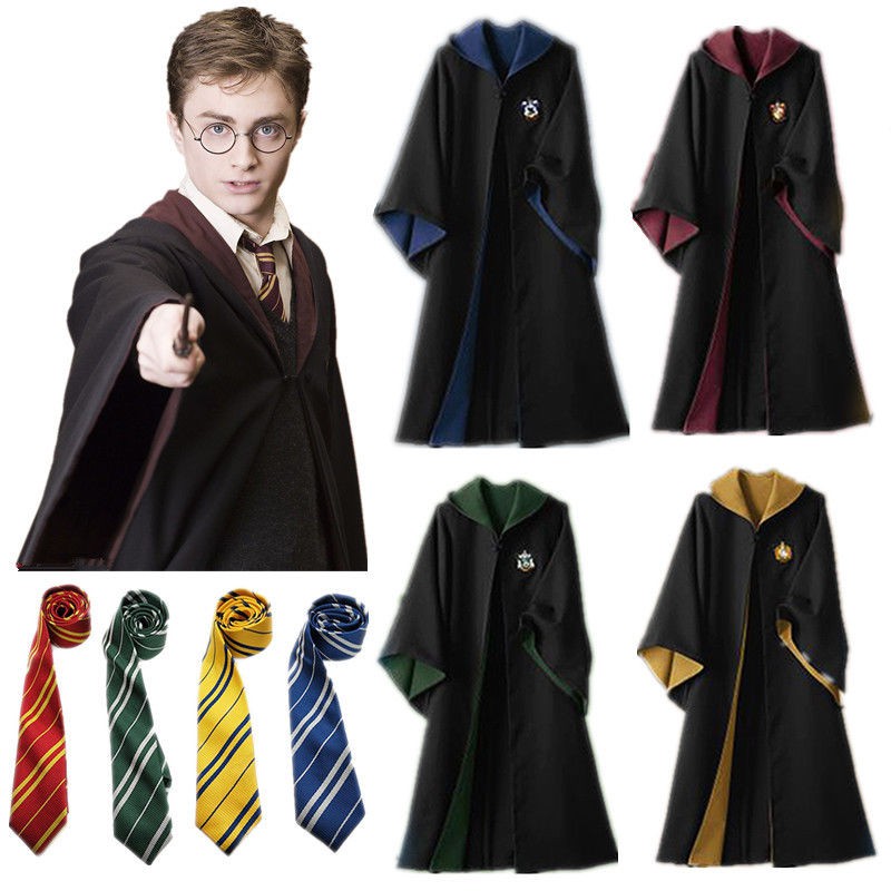 Áo choàng Harry Potter, hóa trang nhân vật Halloween, phù thủy nổi tiếng Sẵn hàng hoả tốc