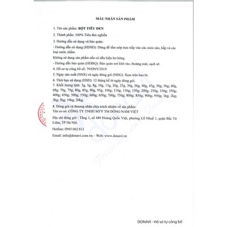Bột tiêu đen Nahas